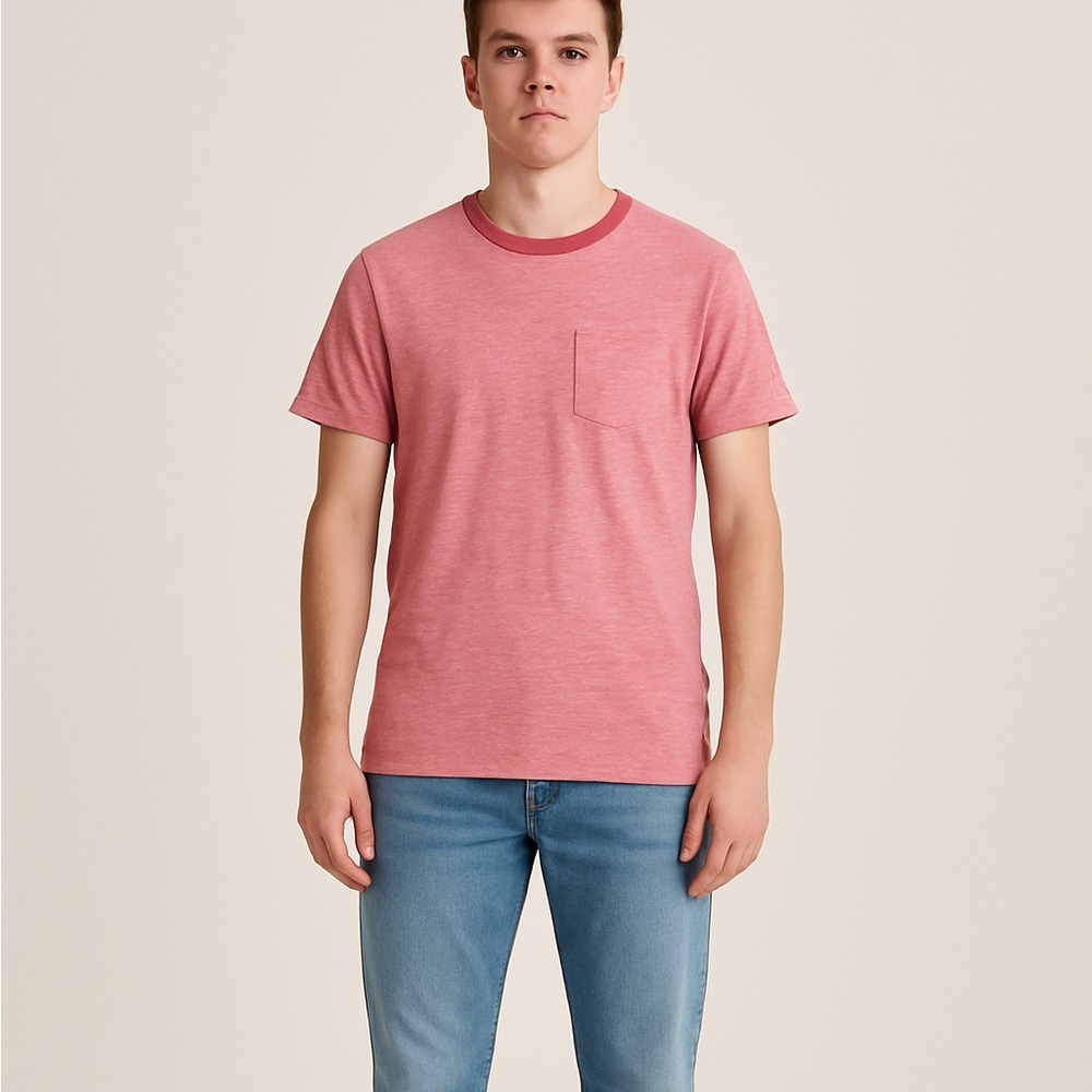 Tommy Hilfiger Size XS Red Short Sleeve Pocket T-Shirt